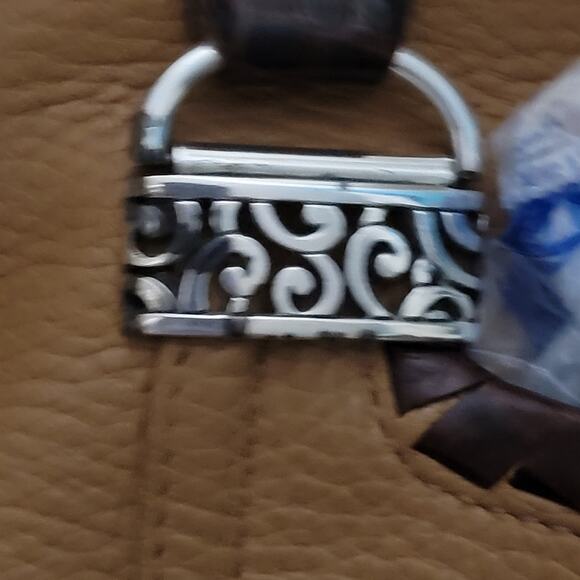 Brighton Brown Pebbled Leather Vereda Purse Satchel Shoulder Bag Read - Picture 12 of 15